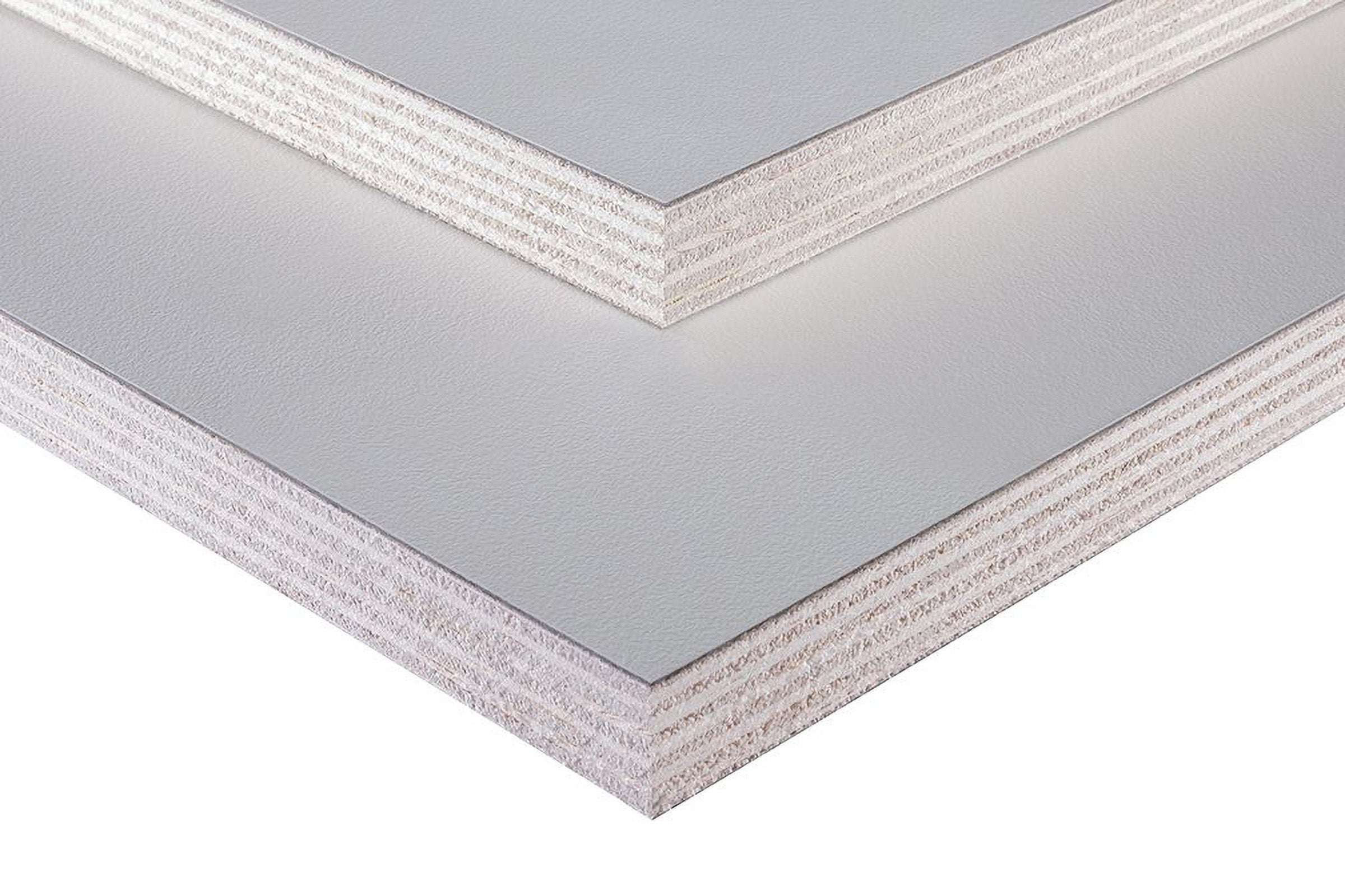 Queenply Multiplex Hellgrau Perlmatt